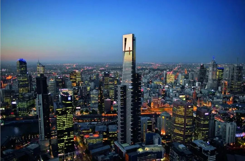 墨尔本的发现大楼（Eureka Tower）-世界上最高的住宅建筑之一